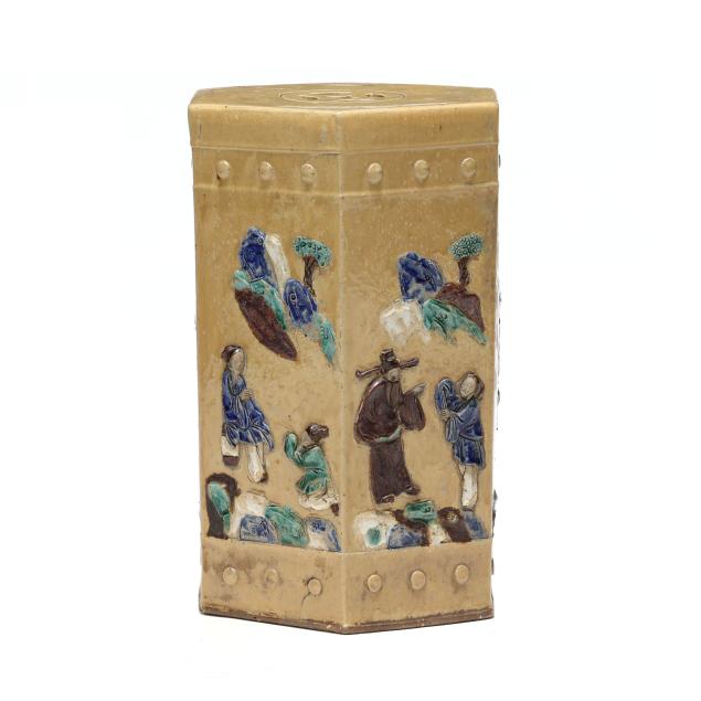a-chinese-shiwan-glazed-pottery-garden-seat