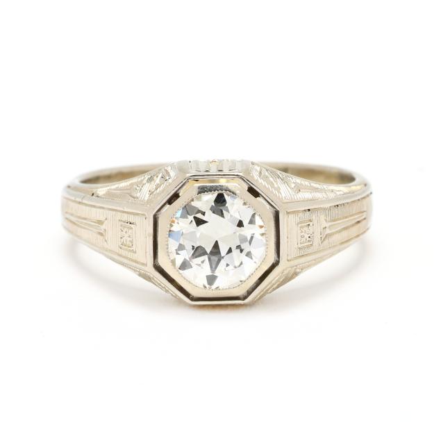 vintage-white-gold-and-1-14-carat-transitional-cut-diamond-solitaire-ring