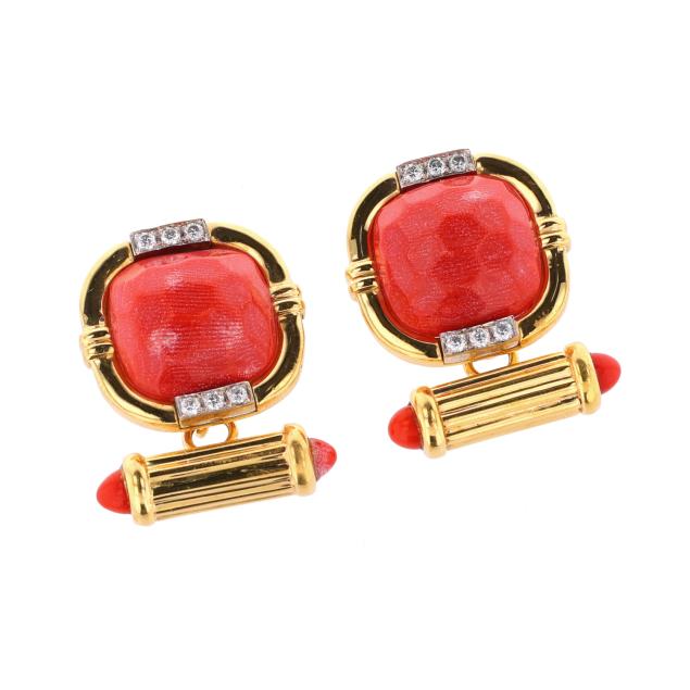 gold-coral-and-diamond-cufflinks