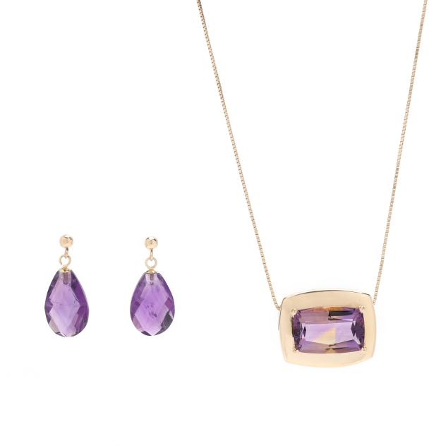 gold-and-amethyst-necklace-and-earrings