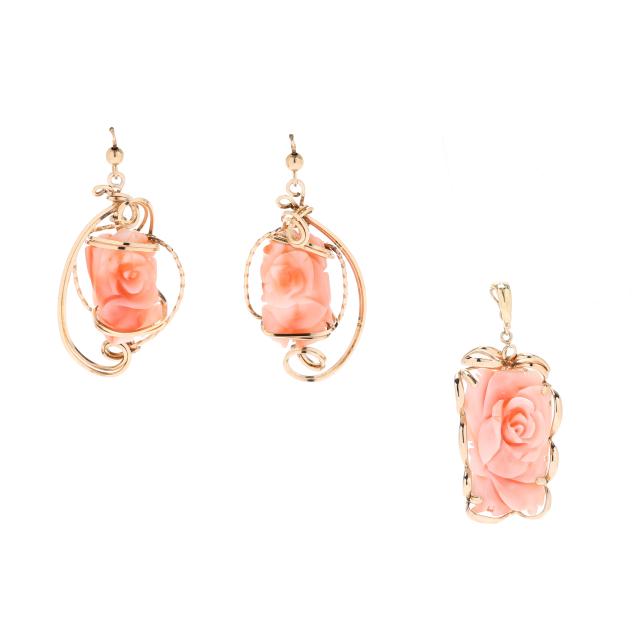 vintage-gold-and-carved-coral-earrings-and-pendant