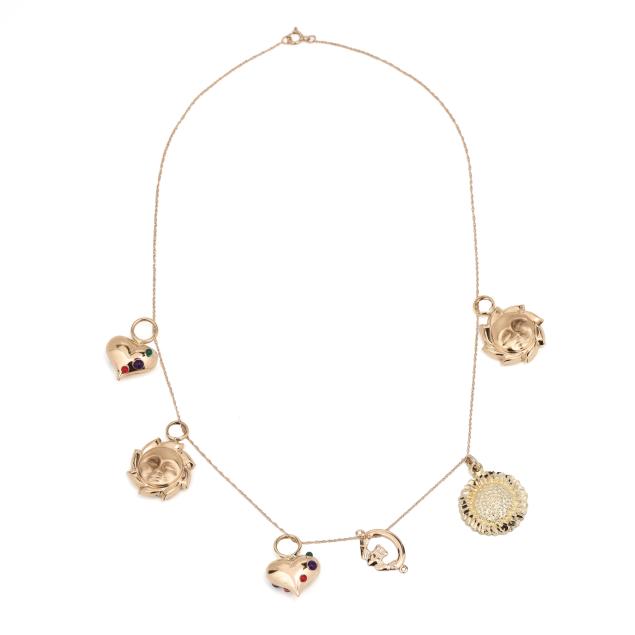 gold-charm-necklace