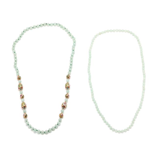 two-endless-chrysoprase-beaded-necklaces