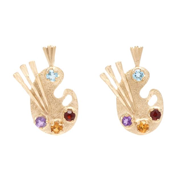 a-pair-of-gold-and-gem-set-artist-palette-charms