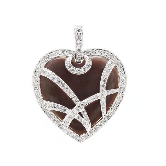 white-gold-mother-of-pearl-and-diamond-heart-pendant