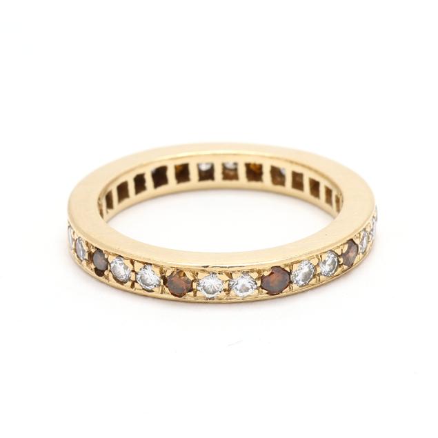 gold-diamond-and-brown-diamond-eternity-band