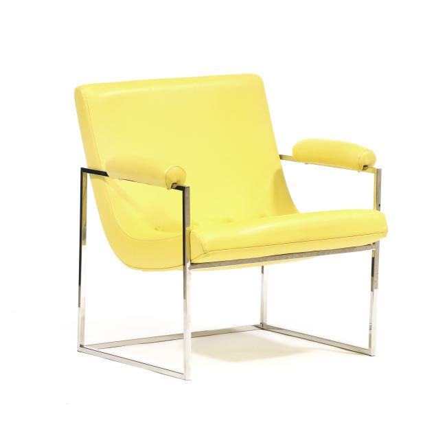 milo-baughman-american-1923-2003-yellow-scoop-chair