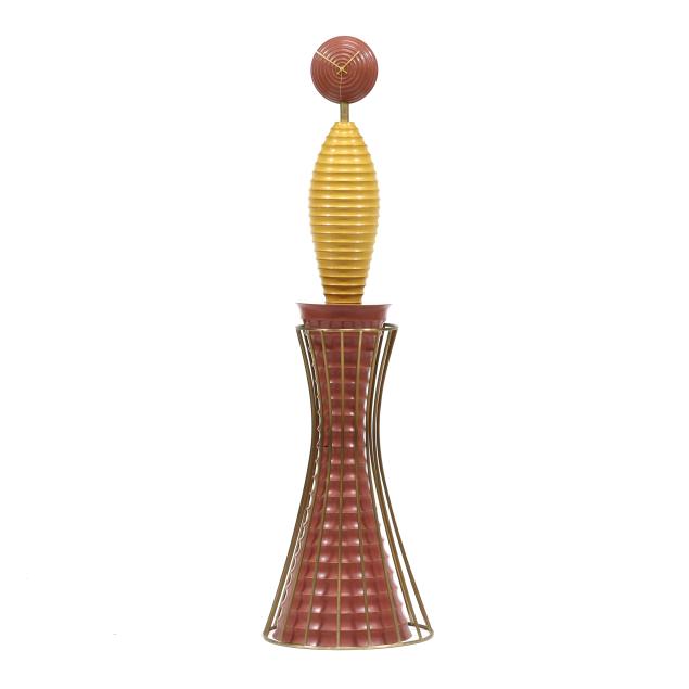 peter-pierobon-canadian-b-1957-post-modern-floor-clock