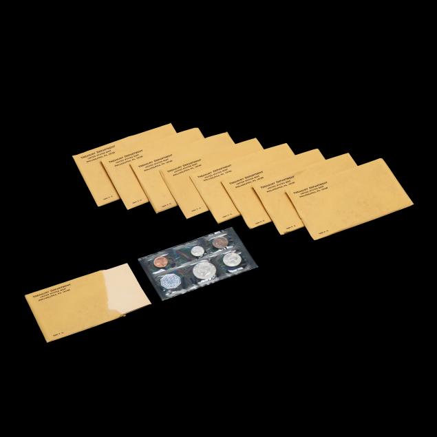 nine-1964-proof-sets-the-last-sets-with-90-silver-coins