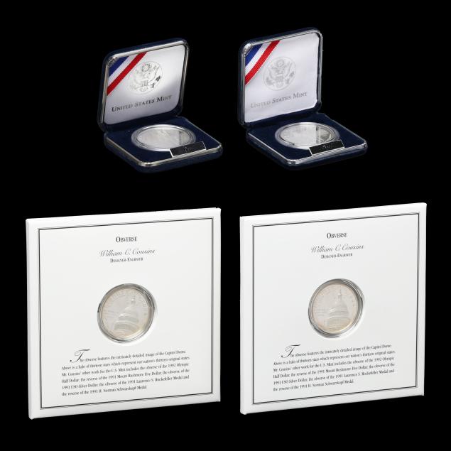 four-united-states-proof-silver-commemorative-coins