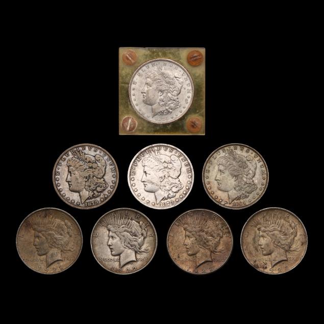 eight-silver-dollars-to-include-a-carson-city-coin