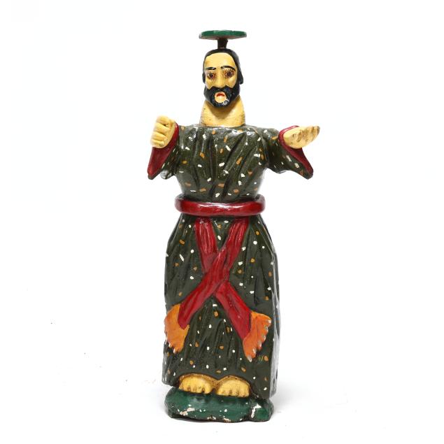 a-vintage-carved-polychrome-santos-statue-of-an-ecclesiastical-figure
