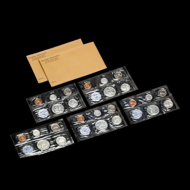 seven-silver-proof-sets-1956-1959