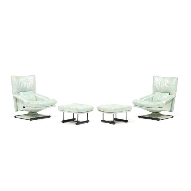 cy-mann-american-1928-2016-pair-of-memphis-lounge-chairs-and-ottomans