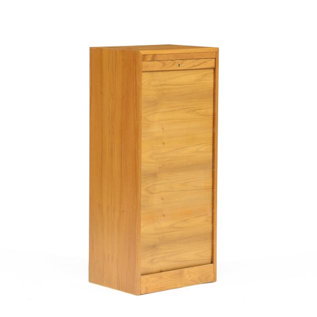 hans-j-wegner-danish-1914-2007-teak-vertical-tambour-filing-cabinet