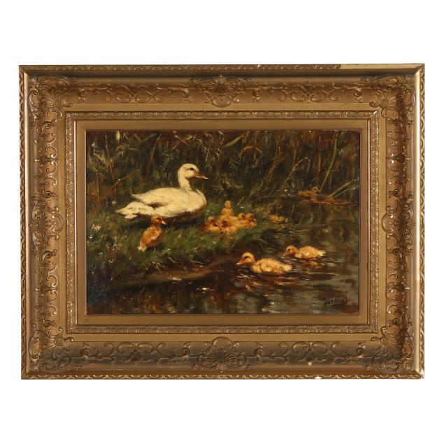 continental-school-circa-1900-mother-hen-and-ducklings