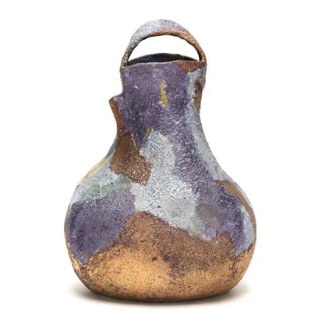 sally-bowen-prange-nc-1927-2007-barnacle-edgescape-vase-with-gilt-luster