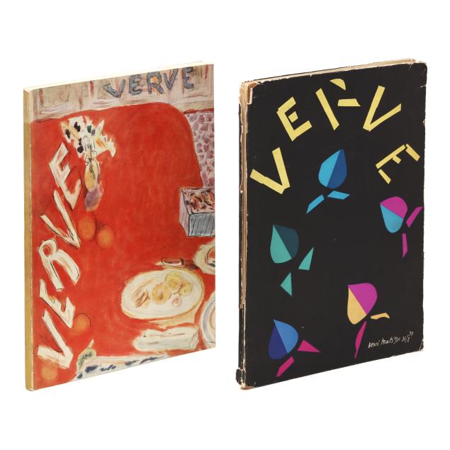 two-issues-of-i-verve-i-with-color-lithographs-by-chagall-bonnard-and-others
