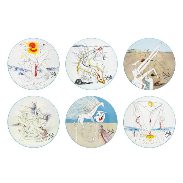 after-salvador-dali-spanish-1904-1989-set-of-six-limoges-plates