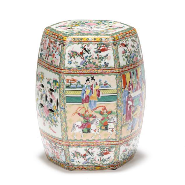a-chinee-hexagonal-shaped-porcelain-rose-medallion-garden-stool