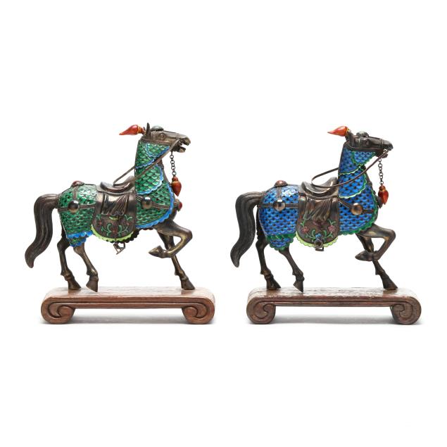 a-pair-of-chinese-sterling-silver-and-enamel-horses