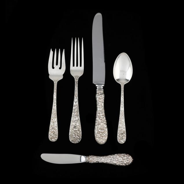 Stieff Rose Sterling Silver Luncheon Service (Lot 9044 - Fine