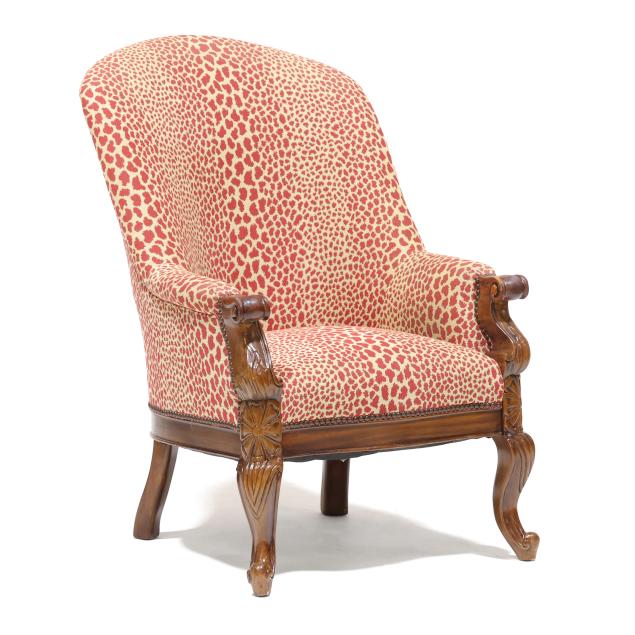 hickory-chair-rococo-style-upholstered-library-chair