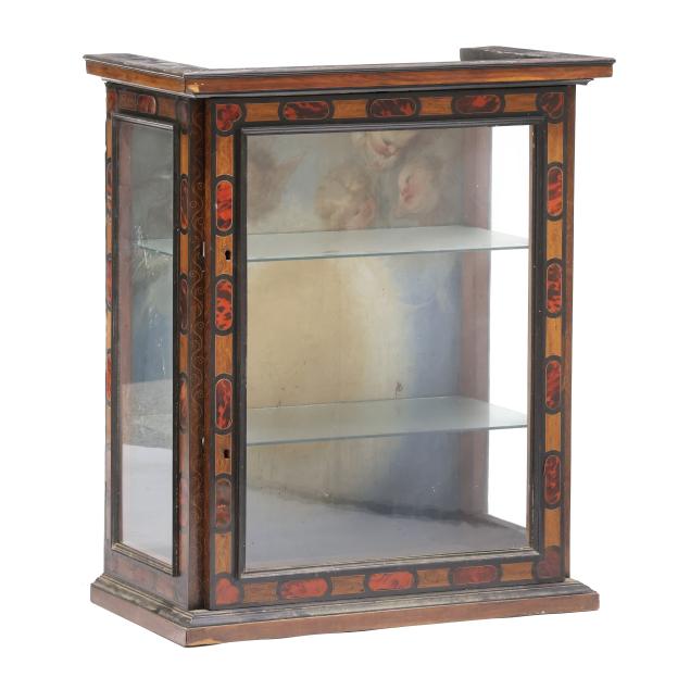 antique-continental-inlay-and-painted-tabletop-vitrine
