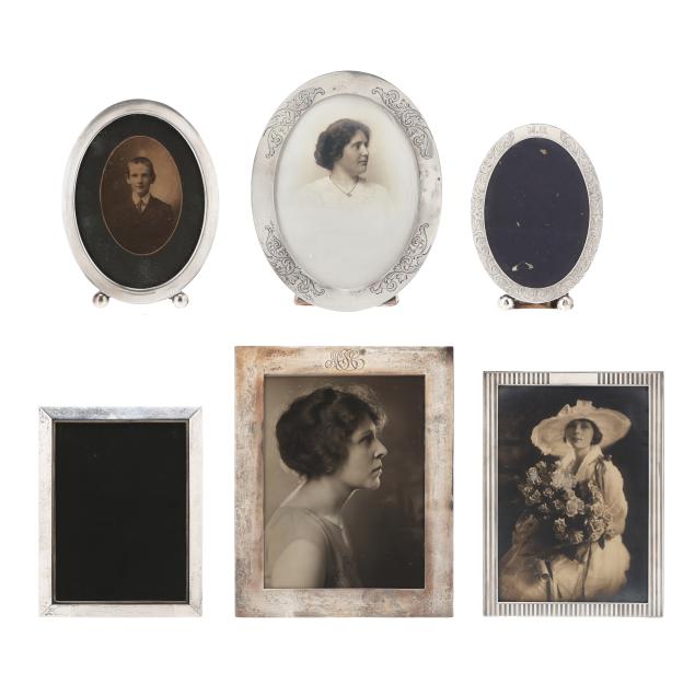 six-sterling-silver-picture-frames