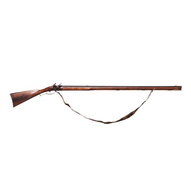 monte-mandarino-john-bivins-slippery-rock-flintlock-longrifle-w-hand-beaded-sling