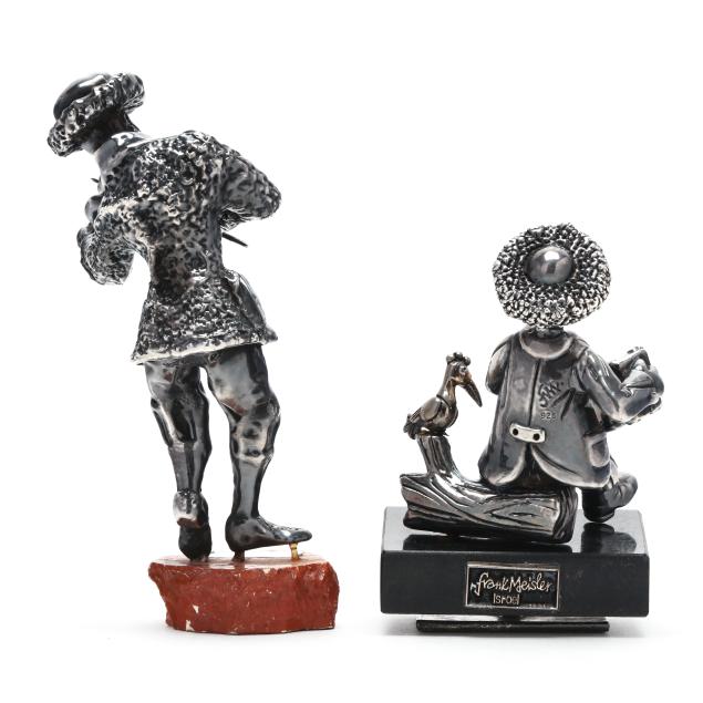 Two Israeli Silver Figures, Marks of Jay Avishay and Frank Meisler
