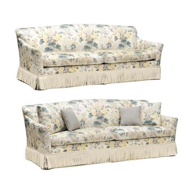 hickory-furniture-pair-of-designer-upholstered-sofas-upholstered
