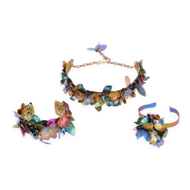 titanium-and-brass-choker-and-bracelet-set-mary-ann-scherr