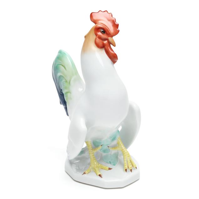 herend-porcelain-large-cocky-rooster