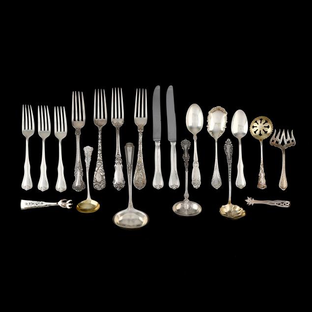 assortment-of-sterling-silver-flatware