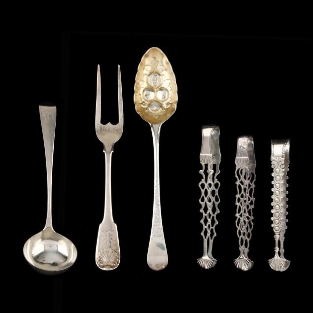 six-george-iii-silver-flatware-servers