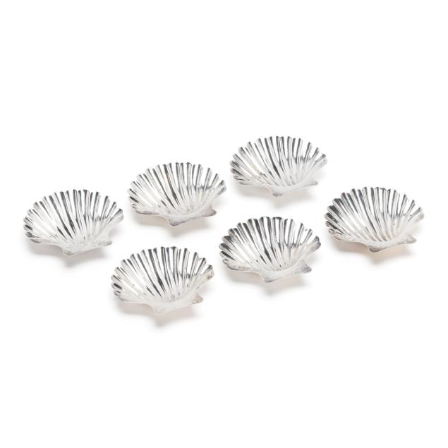 set-of-six-sterling-silver-shell-dishes