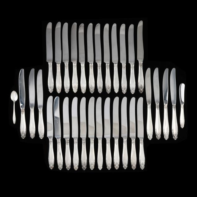 collection-of-international-i-prelude-i-sterling-silver-knives-and-teaspoon