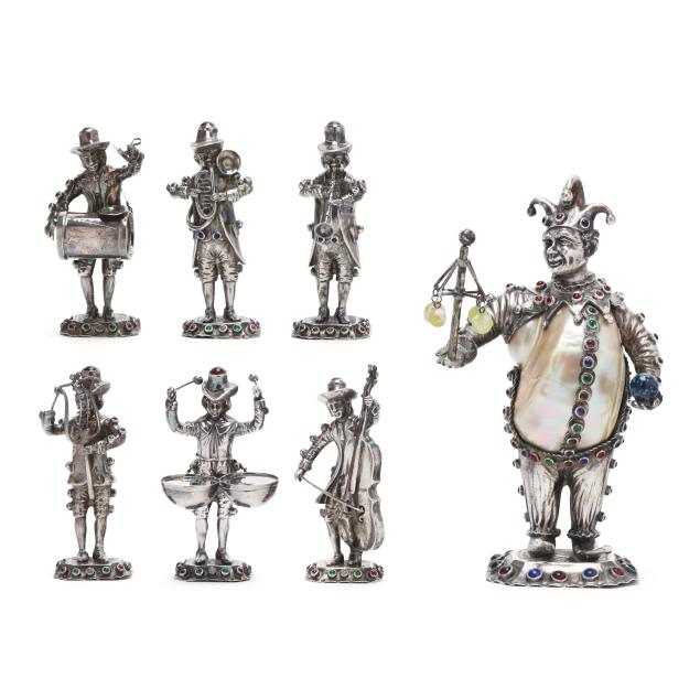 german-silver-nautilus-shell-and-jeweled-jester-and-musician-group