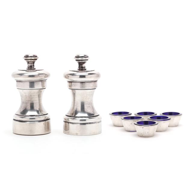 sterling-silver-salt-and-pepper-mills-and-salt-cellar-set