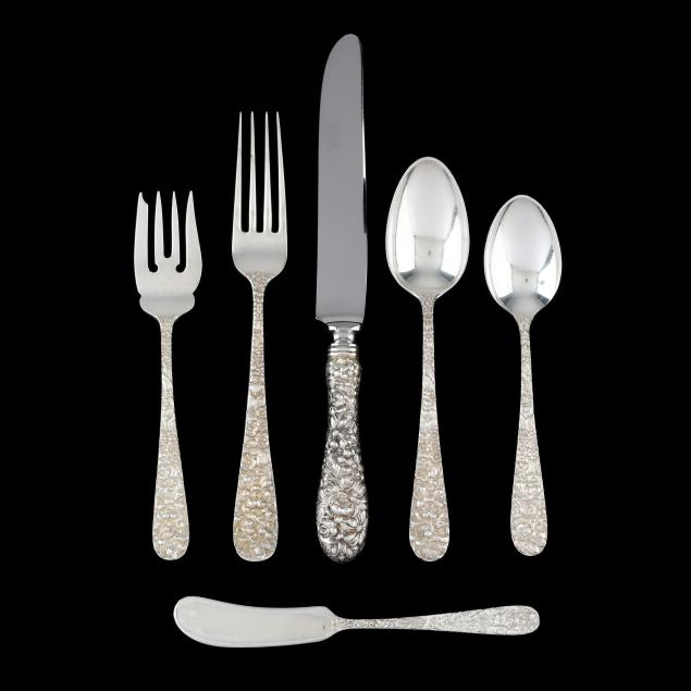 large-assembled-repousse-sterling-silver-flatware-service