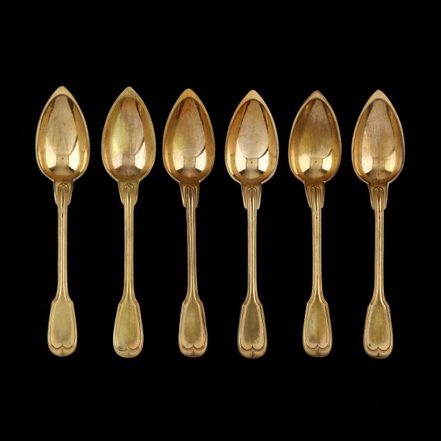 cased-set-of-six-french-gilt-silver-plated-fruit-spoons