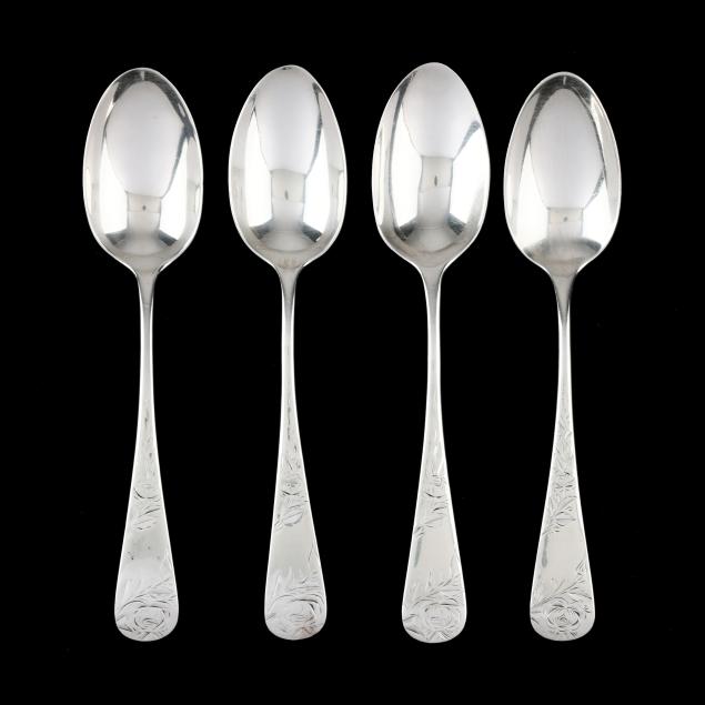 four-gorham-i-jac-rose-i-sterling-silver-teaspoons