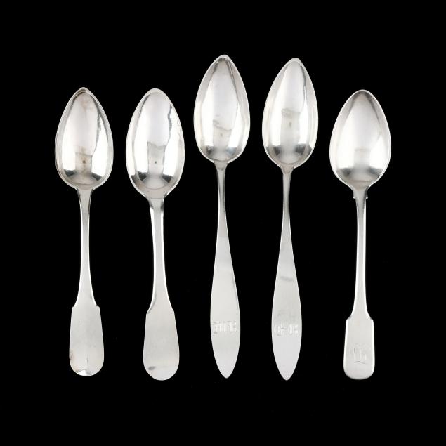 five-antique-continental-silver-tablespoons