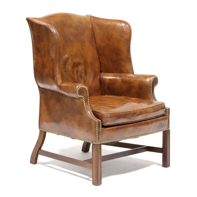 woodmark-originals-chippendale-style-leather-upholstered-easy-chair