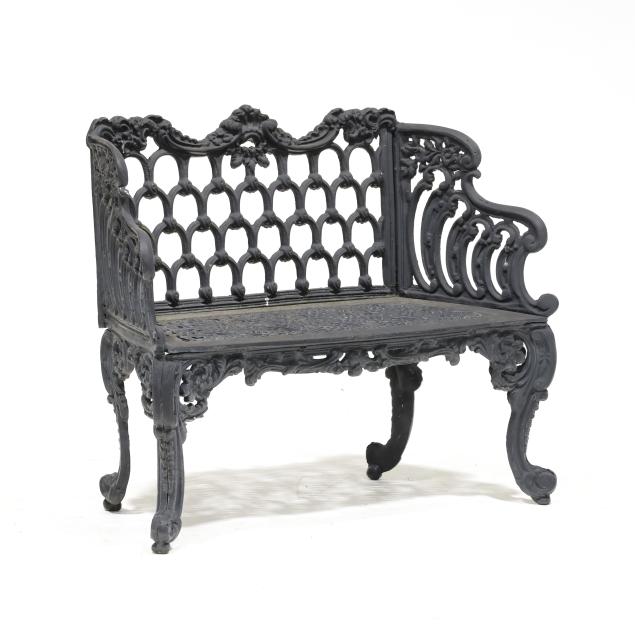 victorian-style-cast-aluminum-garden-bench