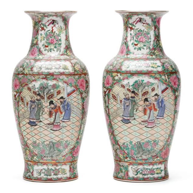 pair-of-large-chinese-export-rose-mandarin-vases