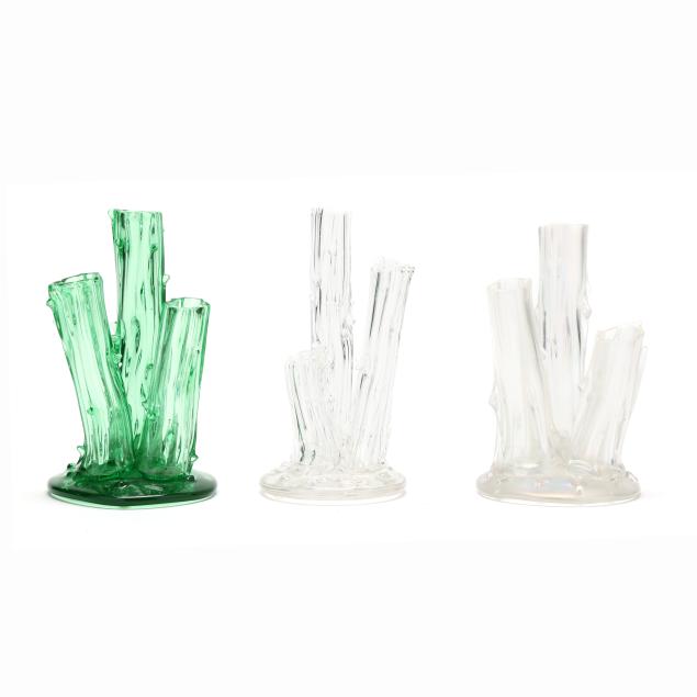 steuben-three-triple-stump-vases