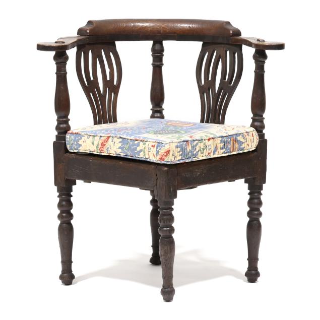 english-sheraton-oak-corner-chair