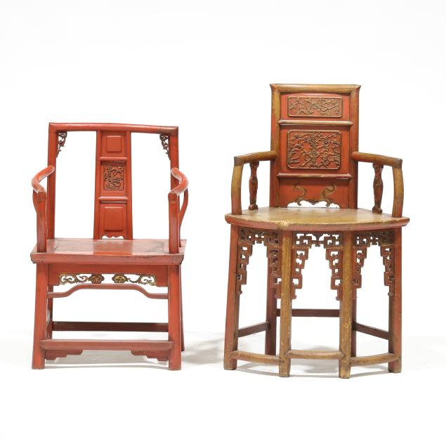 two-chinese-carved-wood-armchairs